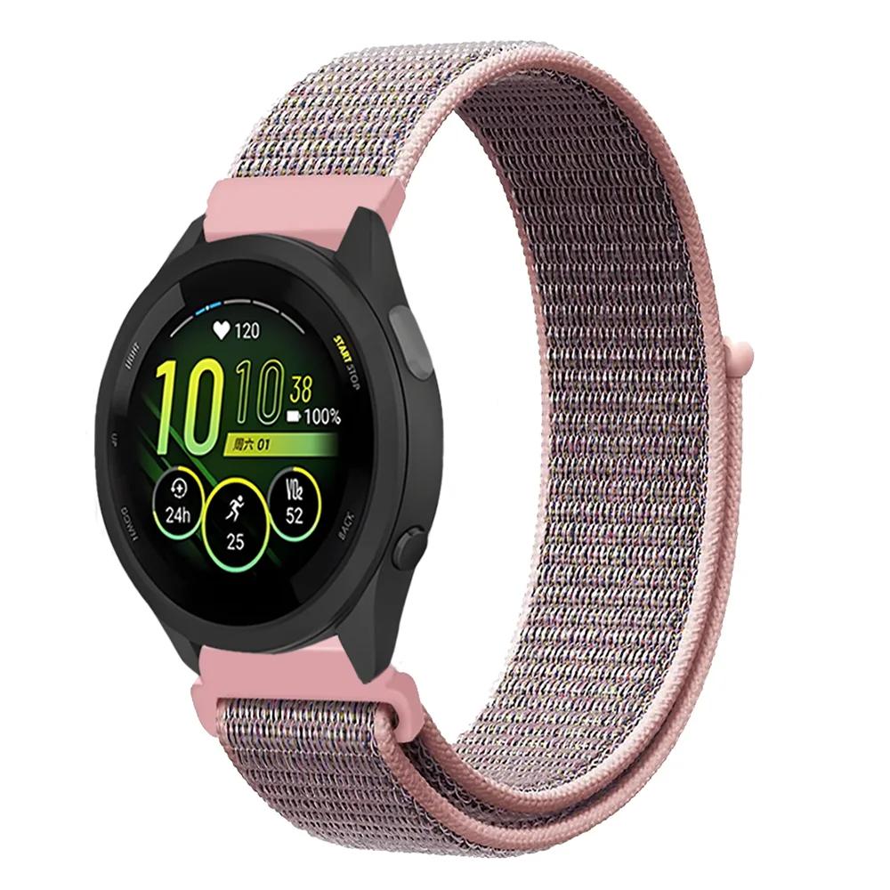 Плетеный нейлоновый ремешок-петля 20 мм 22 мм для Garmin Forerunner 165 55 965 265 255 955 Venu 3 Браслет Garmin Active/Vivoactive 5