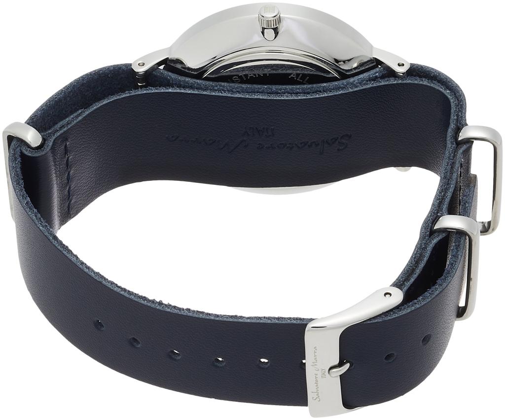 Часы тонкие подлинные импортные синие [Salvatore Mara] мульти-календарь SM15117-SSNVSV мужские