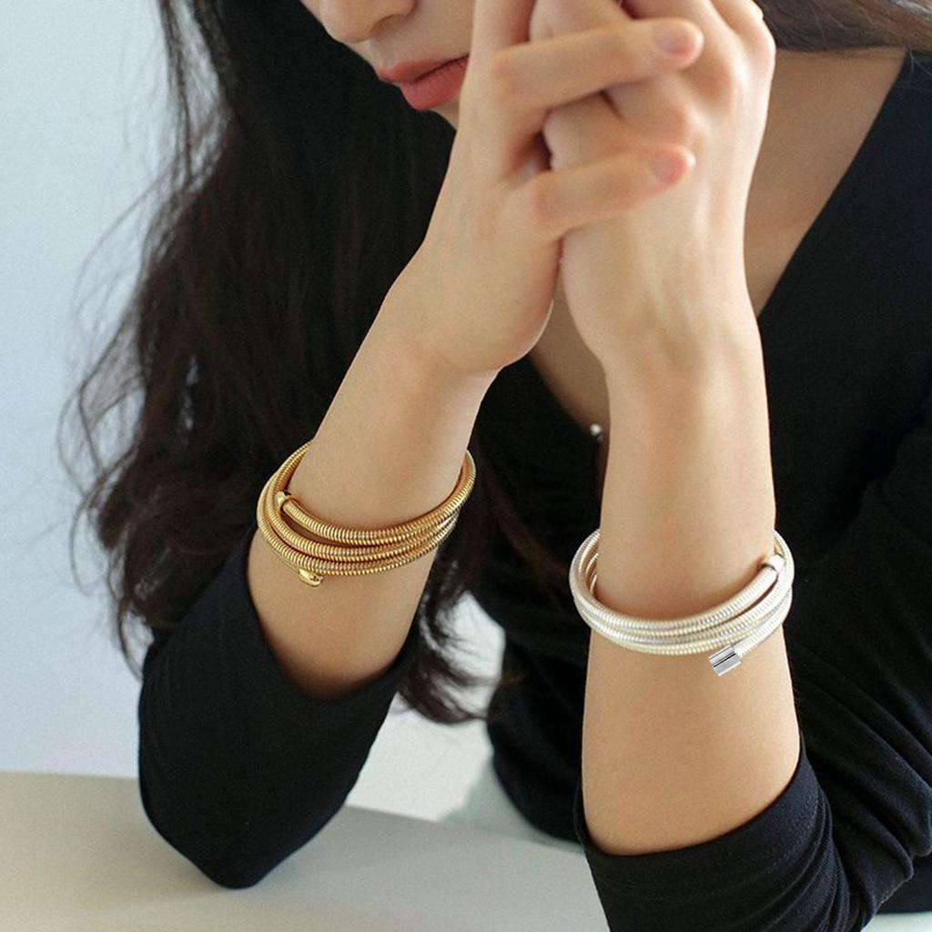 Водонепроницаемый браслет-обертка, открывающиеся браслеты-манжеты, модный браслет-манжета, эластичный браслет на запястье, аксессуар для запястья, материал железо