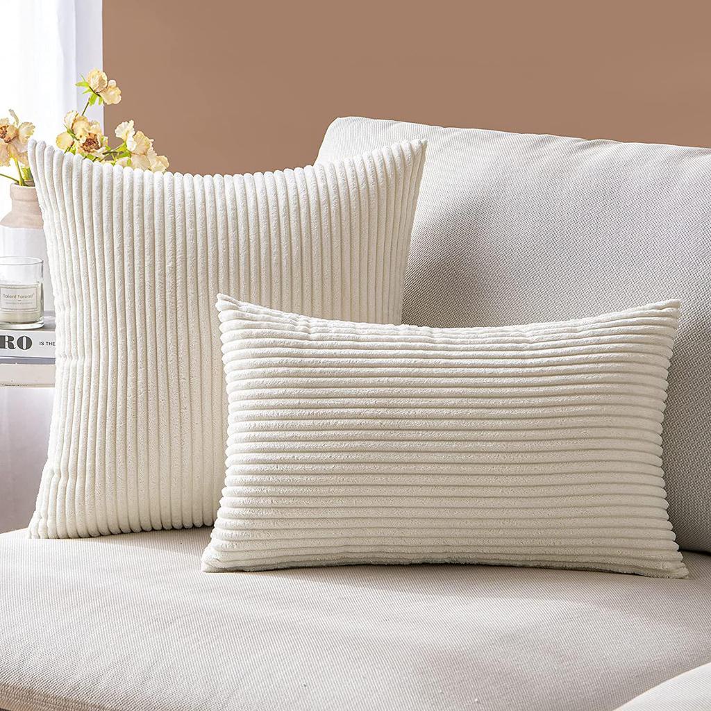 Чехол для подушки Nordic Solid Color Cordour в полоску