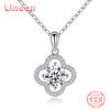 Lindon S925 из стерлингового серебра с муассанитом, роскошное индивидуальное ожерелье с подвеской, женское классическое ожерелье Tide Sugar, полное дикой цепочки на ключицы