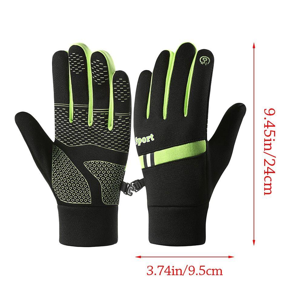 Fashion Warm Winter Gloves Nonslip Lining Fleece Touchscreen Mitten Windproof Sport Cycling Gloves Outdoor