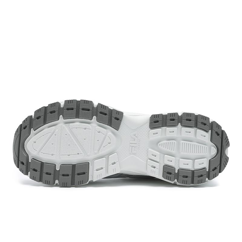 Fila Серебристые кроссовки с зубчатой подошвой Спортивные Повседневные Универсальные Модные Амортизирующие Прочные Низкие Городские Кроссовки для 通勤 Бега F12M512101FSA