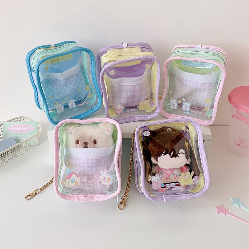 1 шт. сумка для хранения пылезащитный дисплей гаражный комплект ПВХ портативный милый кукольный помада высокая прозрачность модные аксессуары кулон