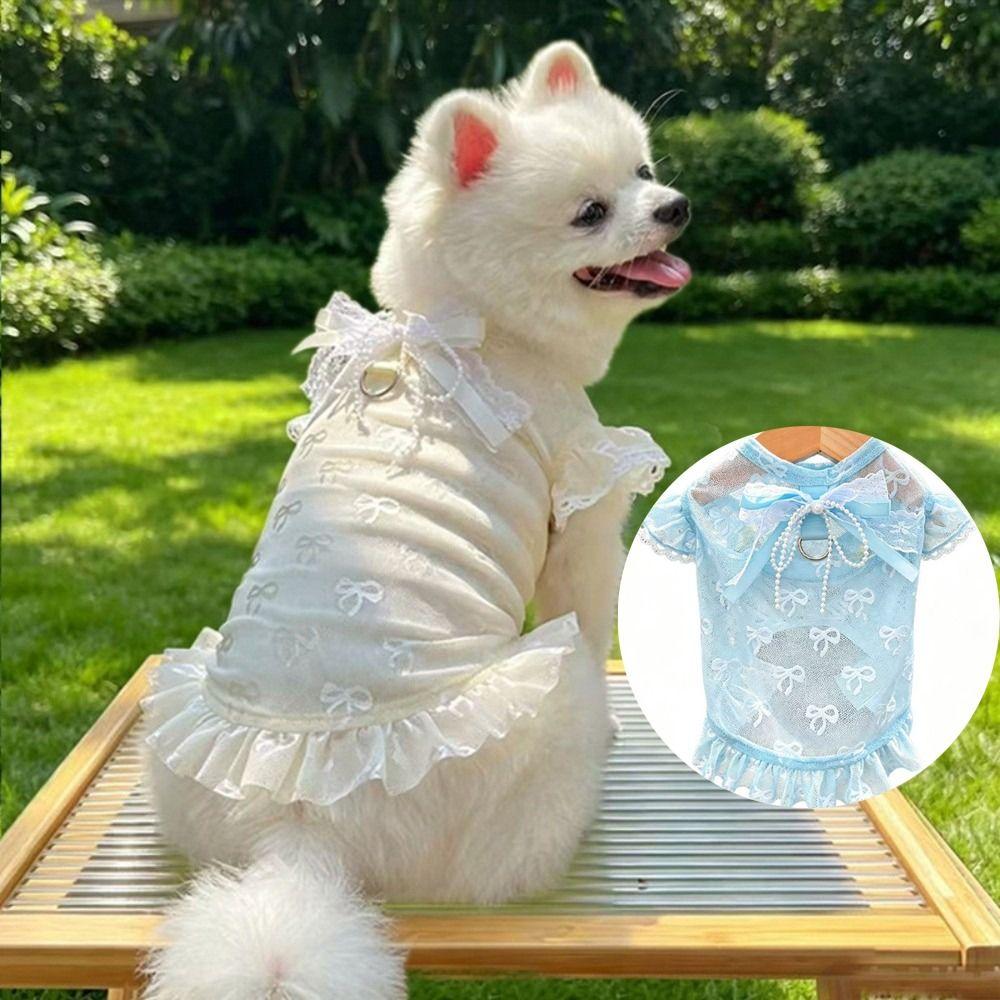 Hollow Out Anti Mosquito Bite Dog Vest UV Protection Anti Shedding Pet Clothing Outdoor