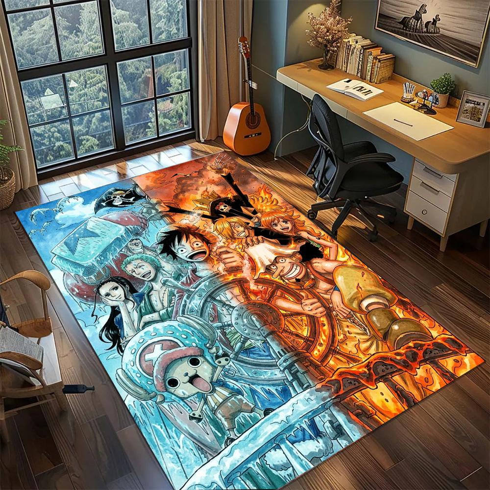 One Piece!Rug Carpet Large Area Rug Non Slip Washable Floor Mat Gamer Room Bedroom Home Decor