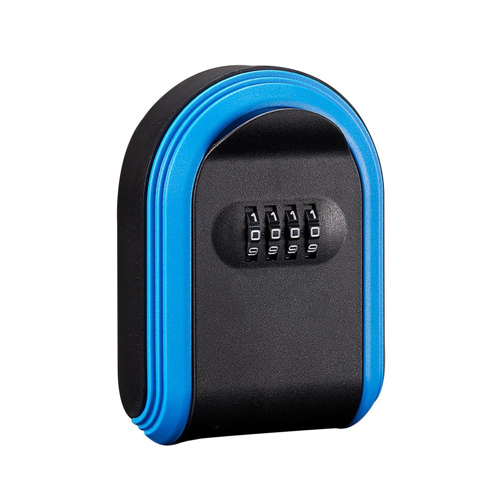 Настенное хранилище ключей, 4-значный кодовый сейф для хранения ключей, пластиковый сейф для ключей, для использования в помещении и на открытом воздухе для домашнего офиса