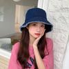 Pot Hat Denim Hat Female Fisherman Hat Sun Hat Face Covering Versatile