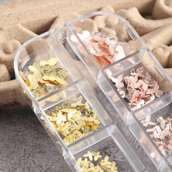1 Box Nail Decoration Delicate Shape Fade-Resistant Metal 3D Butterfly DIY Nail Art Jewelry Manicure Designs Beauty Supplies
