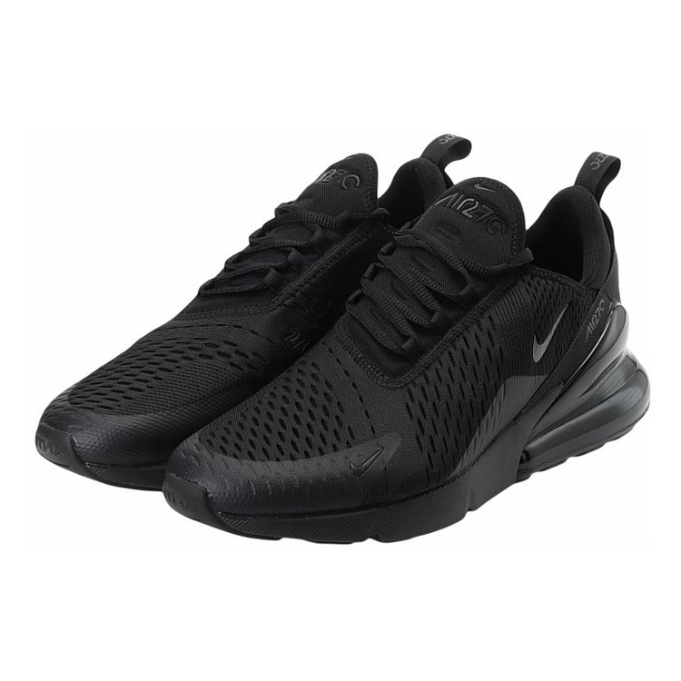 Nike Air Max 270 Triple Black Мужские кроссовки черно-черные AH8050-005