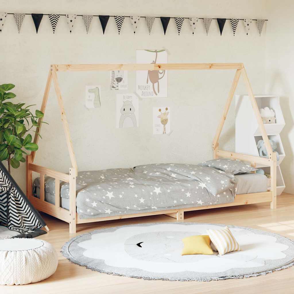 Kids Bed 90 x 200 cm Solid Pine Wood
