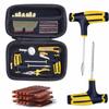 Car Tire Repair Tool Kit with Rubber Strips Tubeless Tyre Puncture Studding Plug Set Auto Bike Truck Motorcycle Tire Repair Tool