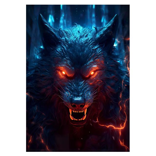 Dark Fantasy Magic Wild Animal Prints Poster Canvas Painting Hd Modern Wall Art Pictures For Living Room Bedroom Home Decoration