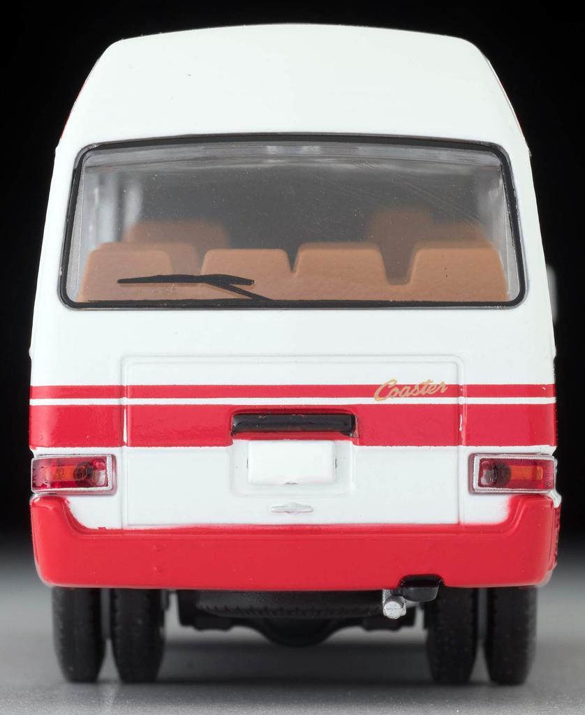 Tomica Limited Vintage Toyota Coaster High Roof Deluxe Car Finished Product 1/64 LV-184b White/Red