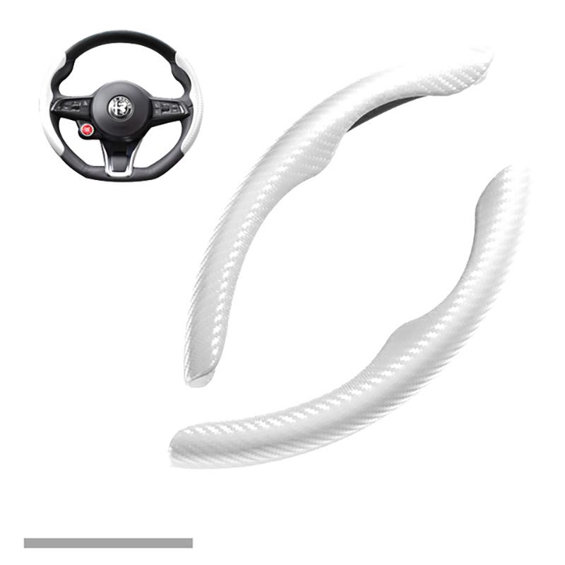 Car Steering wheel Cover Segment Steering wheel protection cover For Alfa Romeo Giulia Stelvio Interior Styling Car Accessories mno522