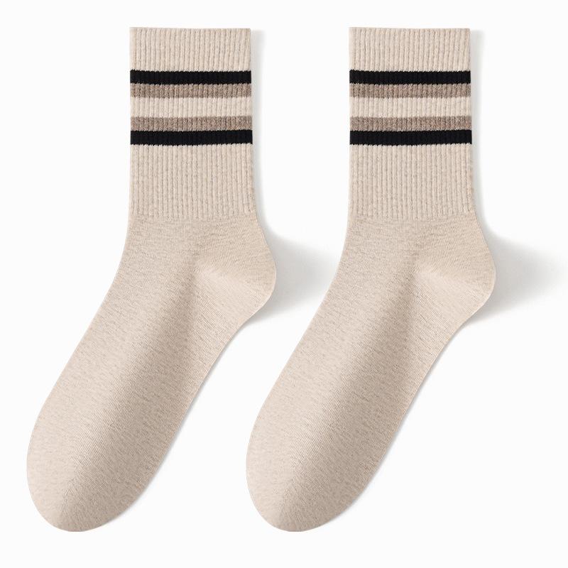 Male Autumn and Winter All Kinds of Sports 3 Bar 7A Antibacterial Deodorant Socks