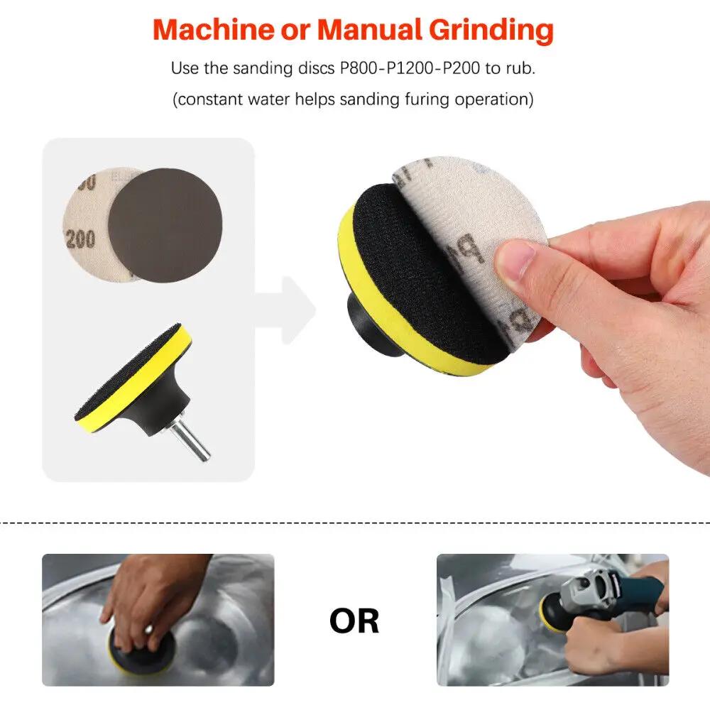 Набор для восстановления фар своими руками, Очистка и полировка, Набор для ремонта и очистки автомобильных фар, Очищающая паста