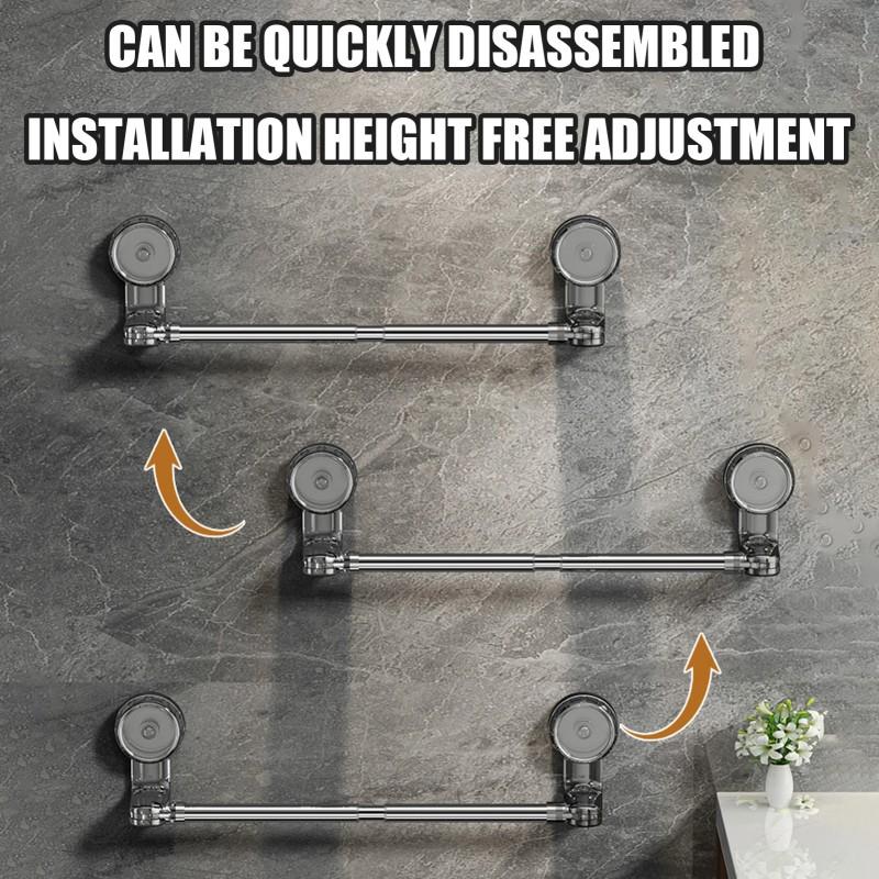 Держатель для полотенец на присоске без сверления отверстий, стойка-башня, вешалка, полка для хранения, штанга для полотенец в ванной, кухонная рейка для полотенец