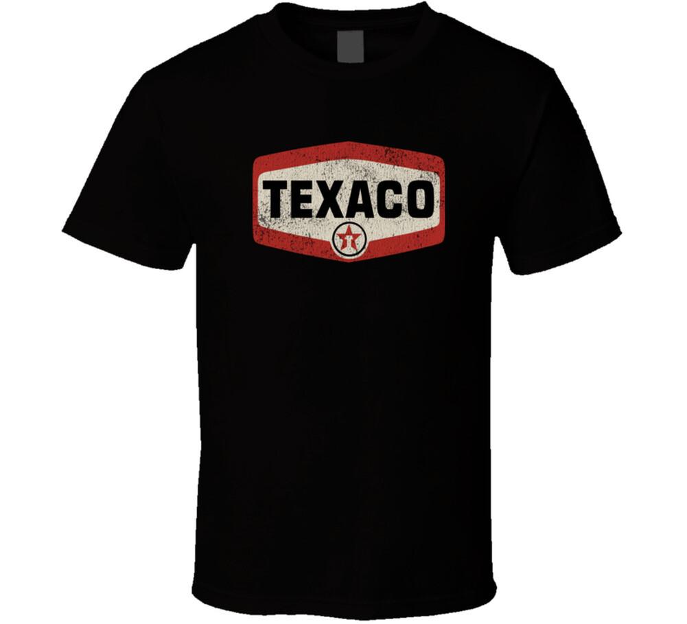 Texaco, Футболка Мужская Женская Футболки Топ, Бензин, Станция, Автомобильный, Автомобиль, Техас, Ретро, Логотип
