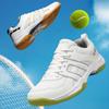 Autumn/Winter Men's Leather Non-Slip Ultra Light Outdoor Tennis Badminton Shoes Women's Shoes