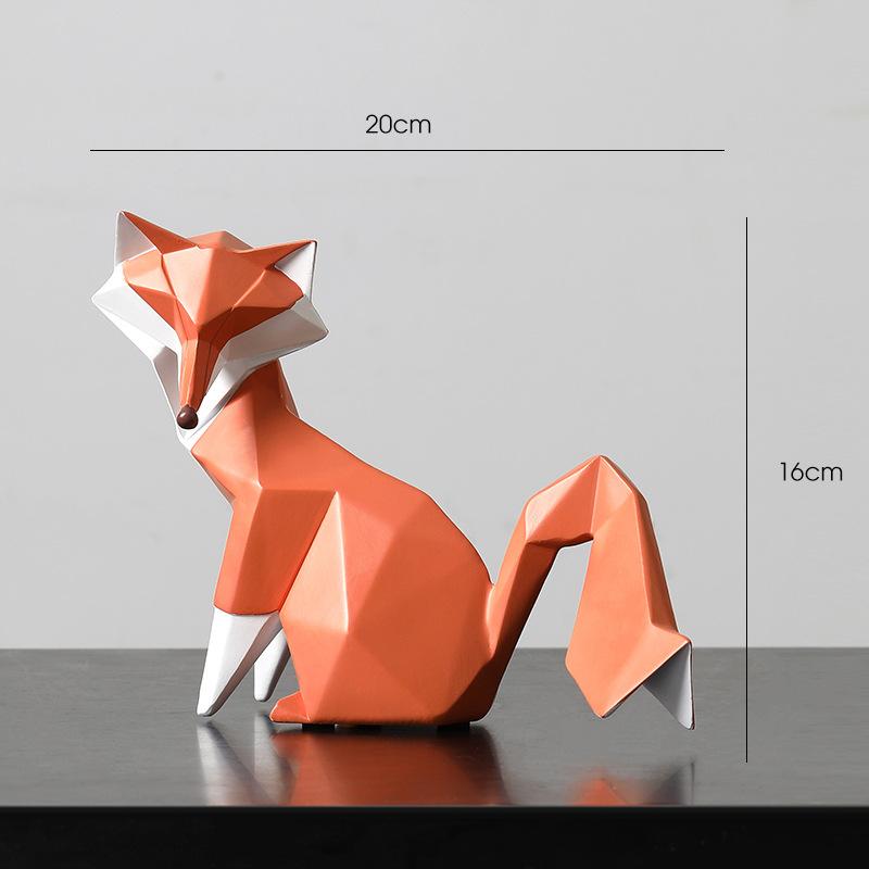 Современный простой настольный декор в виде лисы для гостиной, тумбы под телевизор, винного шкафа, домашнего декора, свадебного подарка