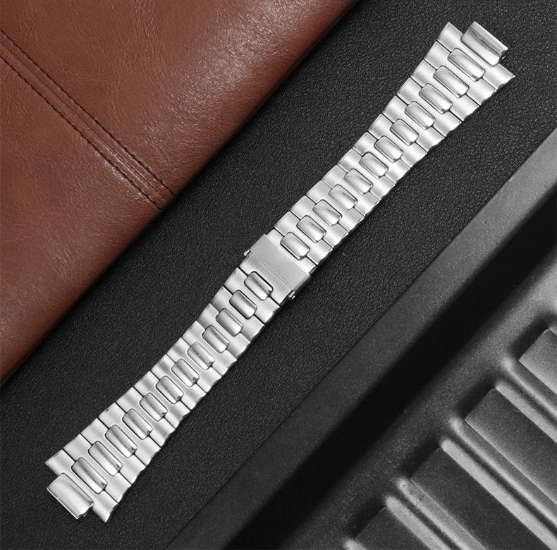 Solid Stainless Steel Watch Band for Patek Philippe Nautilus 5711 5712 5726 Watch Straps Accessories Convex Interface 25*13mm