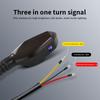 2шт универсальные светодиодные лампы указателя поворота для мотоцикла, цветная проекционная лампа, последовательные мигающие индикаторы, ходовые огни