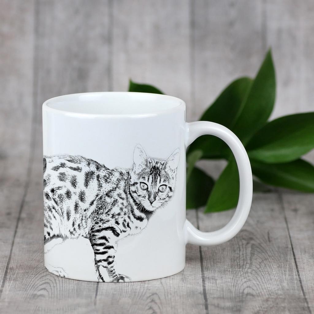 Bengal - cup with a cat, cute cup with graphics, a gift with your photo from the Art-Dog brand