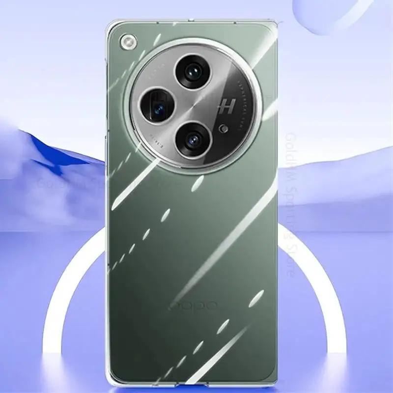 Прозрачный чехол для телефона HD для OnePlus Open 5G, прозрачный жесткий защитный чехол для ПК для Oppo Find N3, прочный чехол для OPPO Find N2, раскладной чехол для OPPO Find N