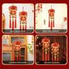 Lucky Bag Shape Chinese New Year Decoration with Tassel Festive Hanging Ornaments  Room