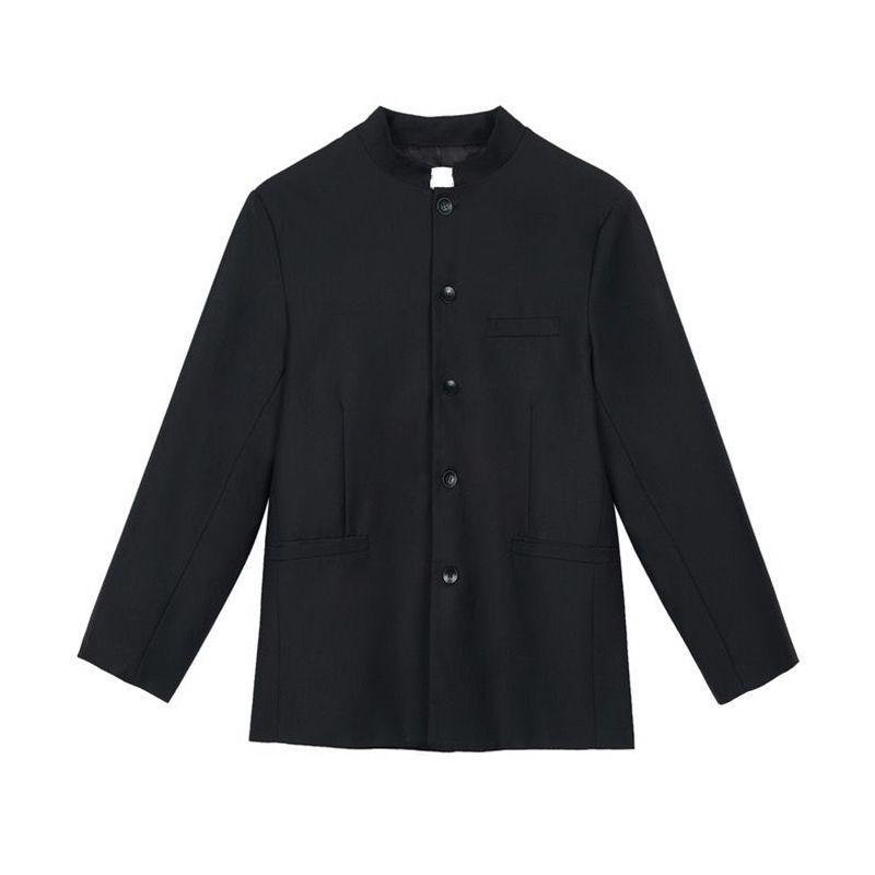 Туника в китайском стиле, мужской костюм с воротником-стойкой, мужской костюм, пальто большого размера