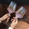 Luxury Diamond Crystal Red Wine Glass – Retro Light Luxury Goblet for Wine and Champagne