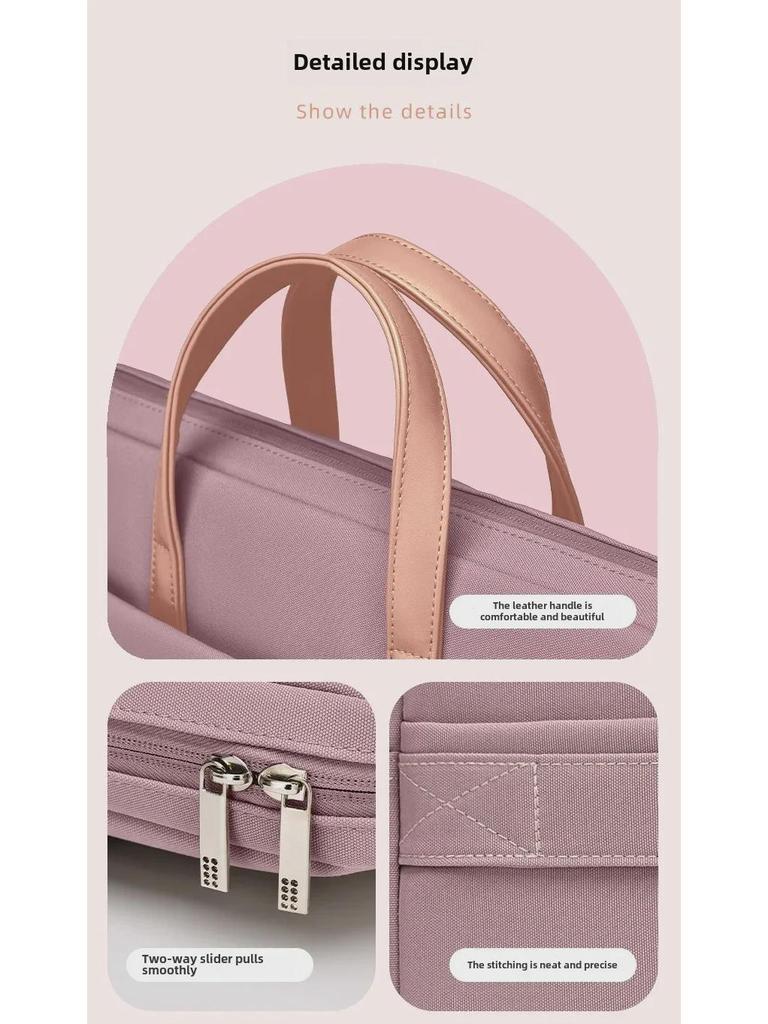 Women's High-End 15-16 Inch Fashion Shoulder Messenger Laptop Handbag