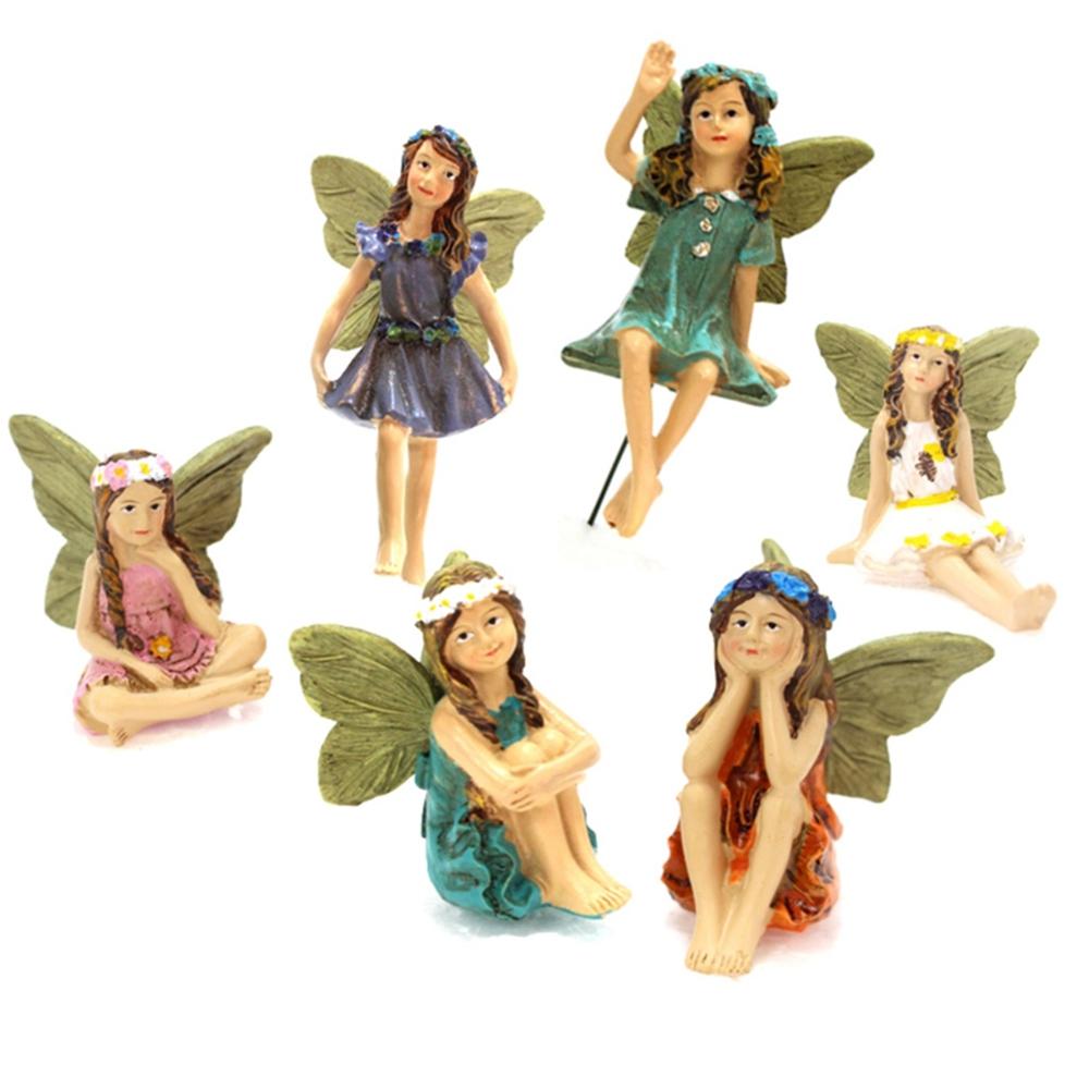 Украшения для дома Кукольный домик Миниатюрные фигурки фей Аксессуары для сада фей Декор для улицы