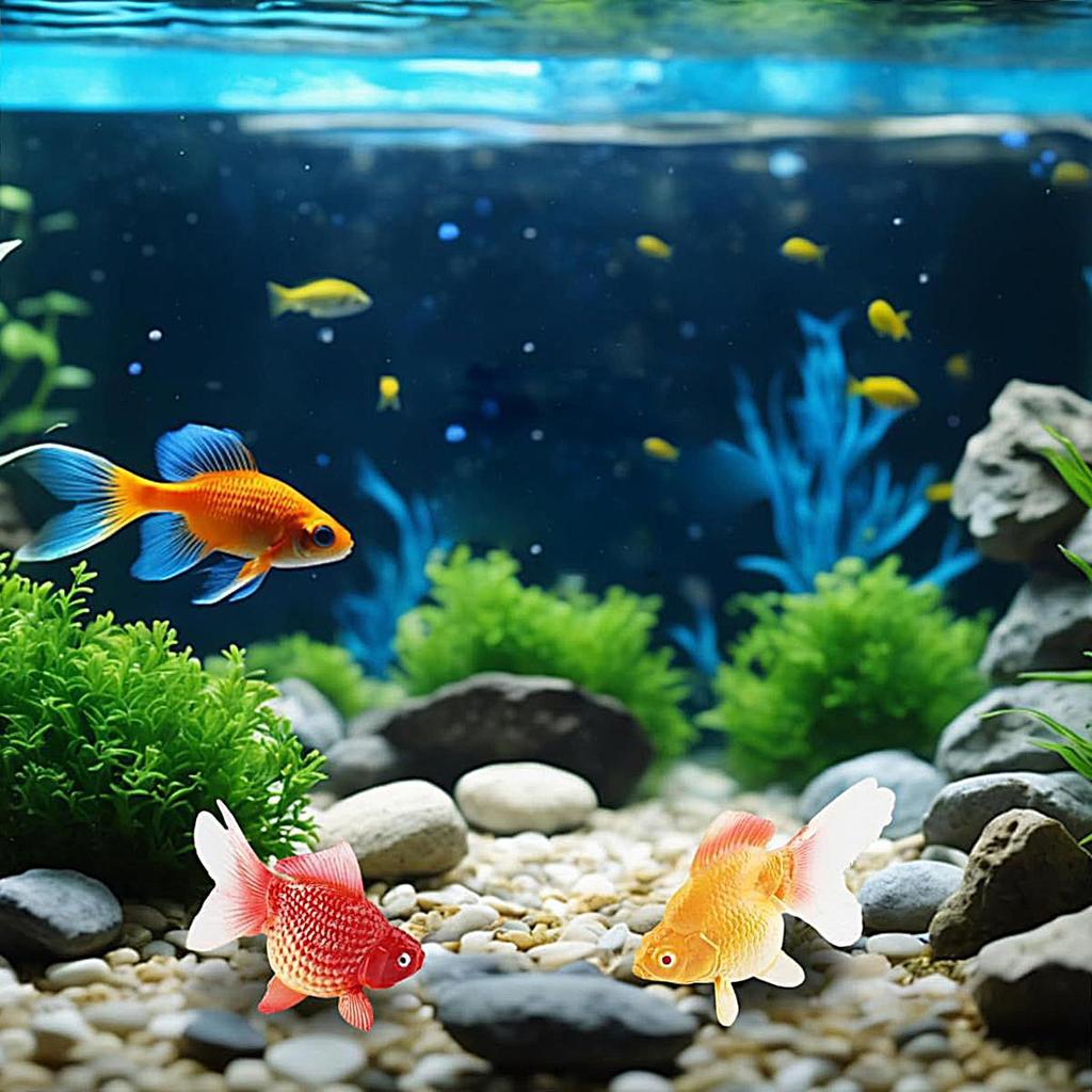 FakeGoldfish 2 шт. Пластиковые плавающие искусственные рыбки для аквариума Реалистичные движущиеся оранжевые золотые рыбки Модель рыбки Украшение для аквариума