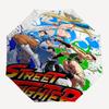 1pc Street Fighter Auto-Open Close Outdoor Umbrella - Portable 3-Fold Design with 8-Bone Iron Frame - Outdoor for Fans, Travelers, Daily Use, Gif