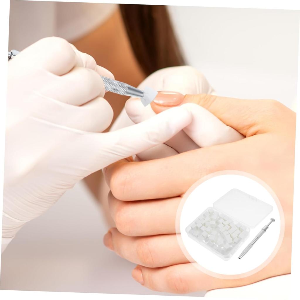 100pcs Gradient Sponge Brush Nail Art Sponge Set for DIY Nail Art Gel Polish Brush Glitter Powder Manicure Accessory