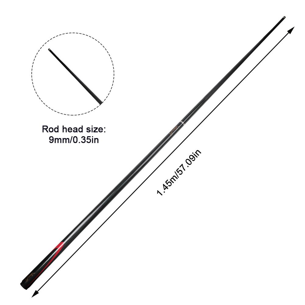1 шт 145 см 1/2 разрезной карбоновый бильярдный кий 9 мм маленькая головка снукерный кий принадлежности для бильярда