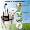 Adjustable Fabric Livestock Weighing Sling for Calves, Lambs, Goats - Portable Animal Weighing Harness with Reinforced Handles,