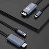 Прочный кабель USB C для HDTV 4K30Гц для телефонов, компьютеров, игровых консолей, простая установка, хорошее теплоотведение