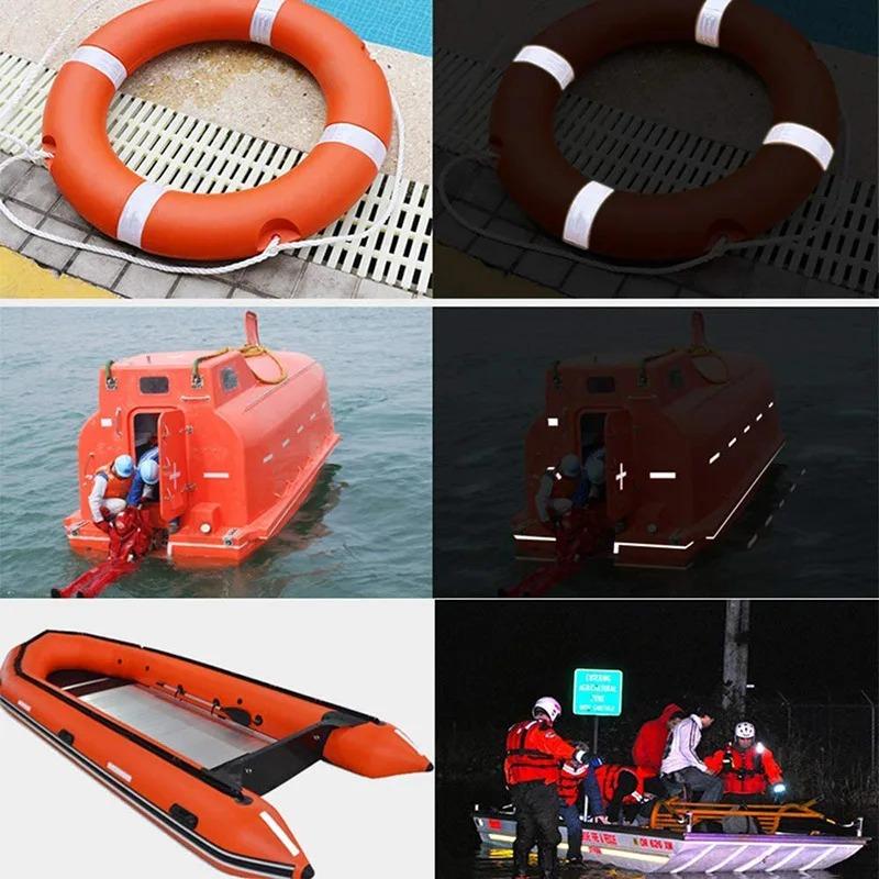 1м*5см светоотражающая наклейка безопасная светоотражающая лента для автомобиля велосипеда наклейки полоса рулон предупреждение безопасности украшение автомобиля