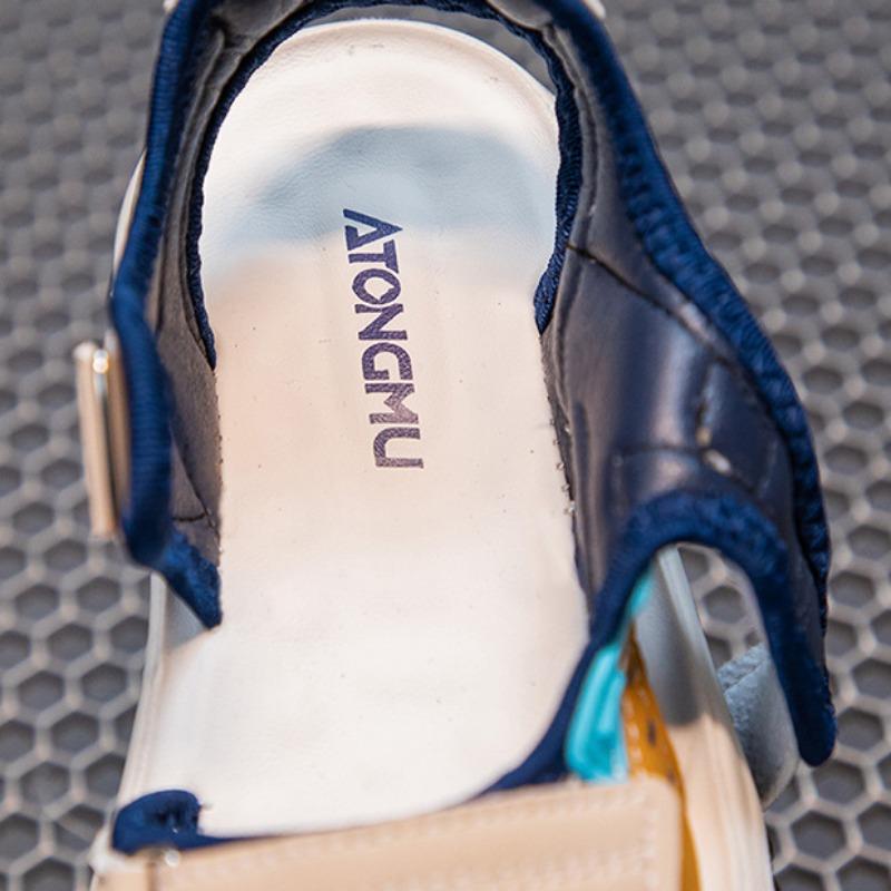 Детские легкие сандалии летние мальчики сумка голова крутые тапочки девочки полые пляжная обувь