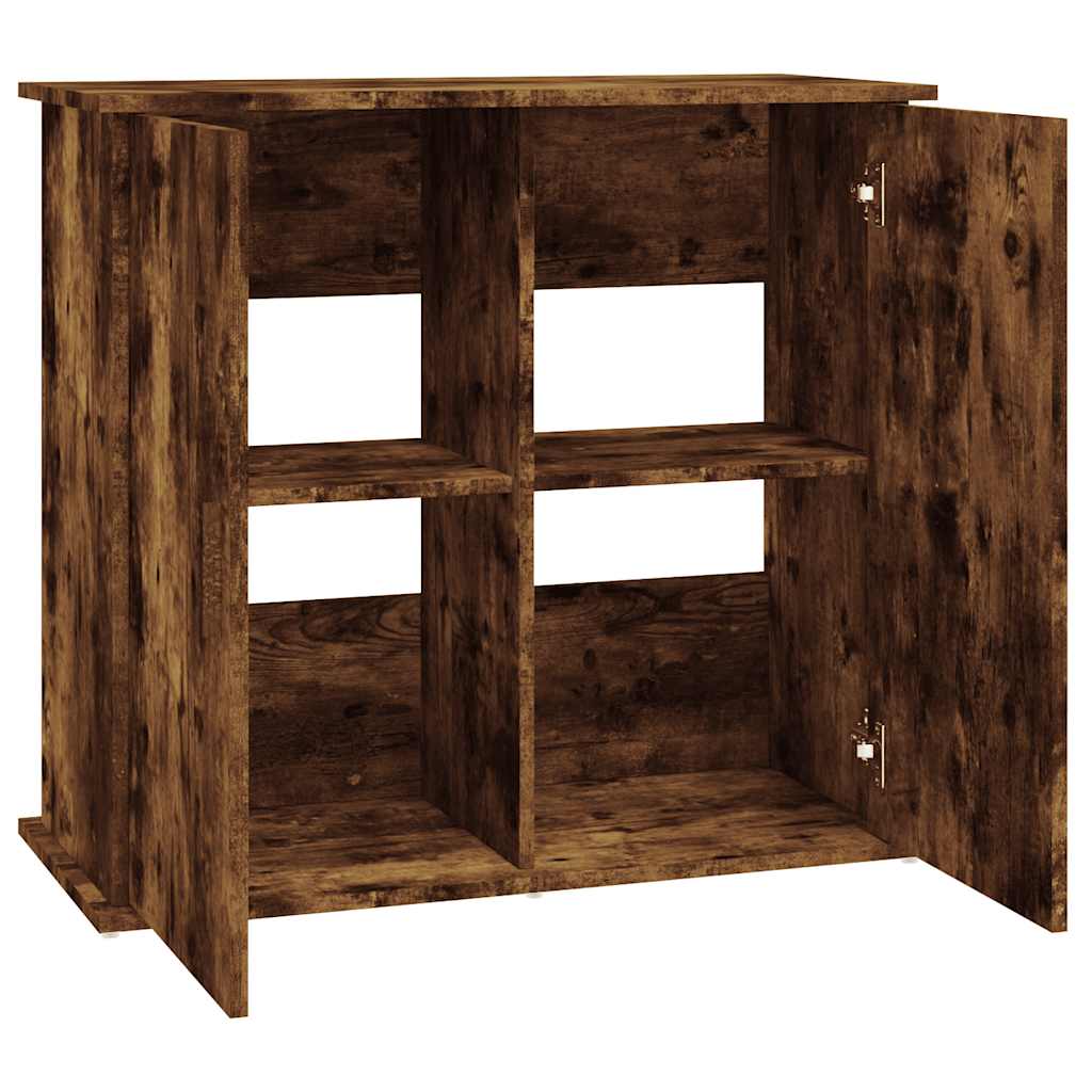 Aquarium Stand Smoked Oak 81 x 36 x 73 cm Engineered Wood