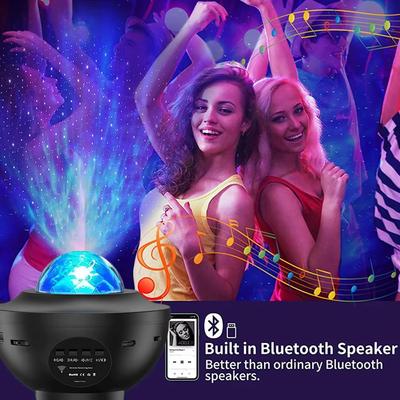 Красочный звездный проектор, галактика, ночник, детский Bluetooth, USB, музыкальный плеер, звездный ночник, романтический проектор, ночник, подарок