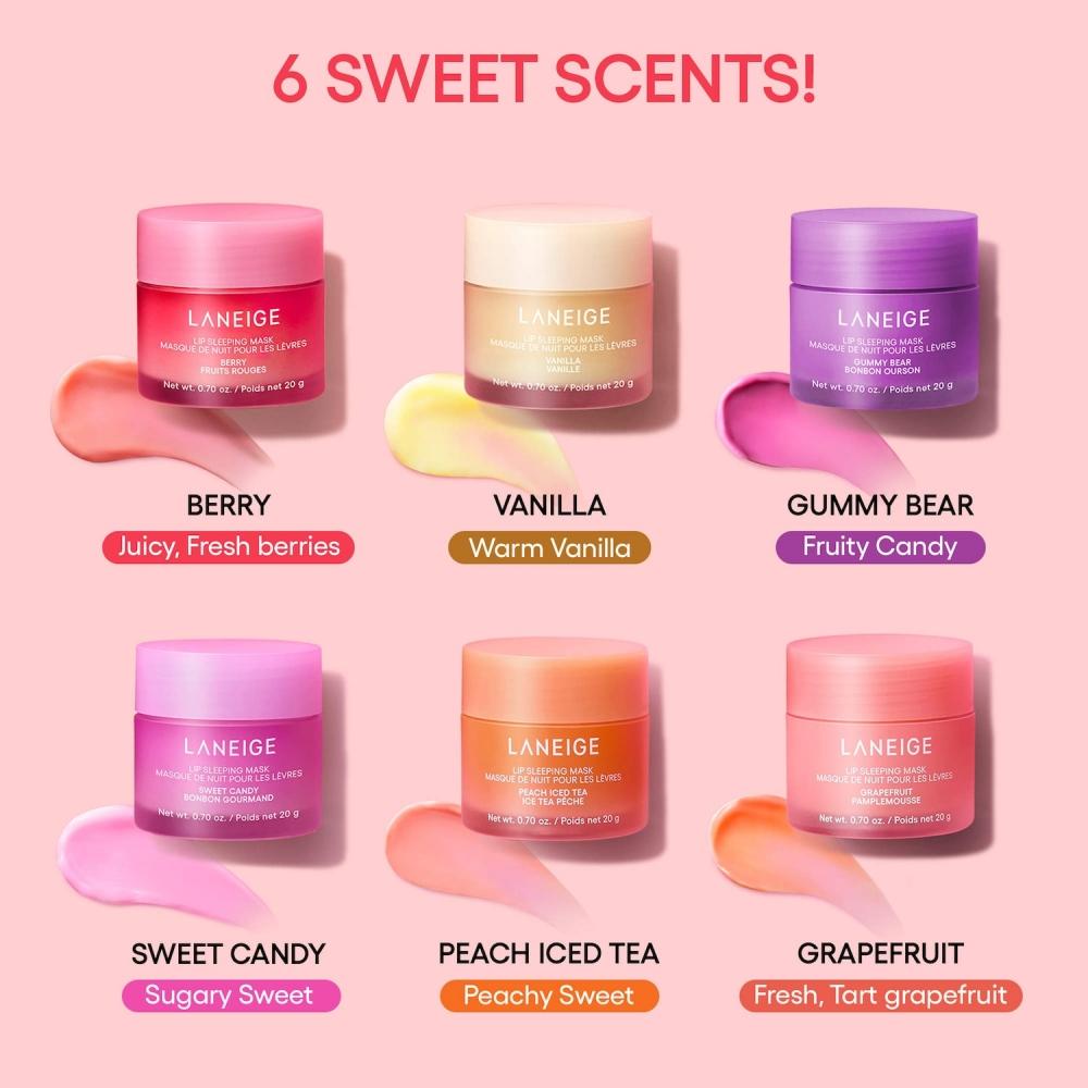 LaneiGe Lip SleepinG Mask   Intense Hydration Lip Treatment With Vitamin C 0.70 Oz  20 G Sweet Candy