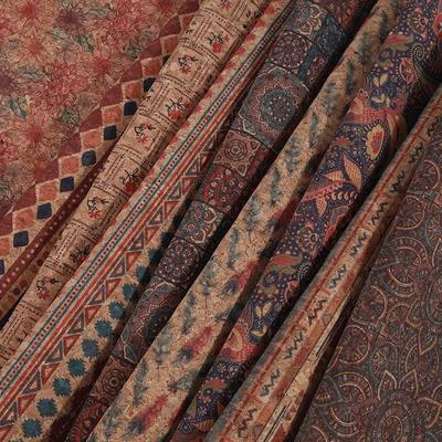 100x135 см толстая натуральная пробковая печать кожаная ткань багажная сумка под дерево декоративная искусственная ткань аксессуары для обуви своими руками