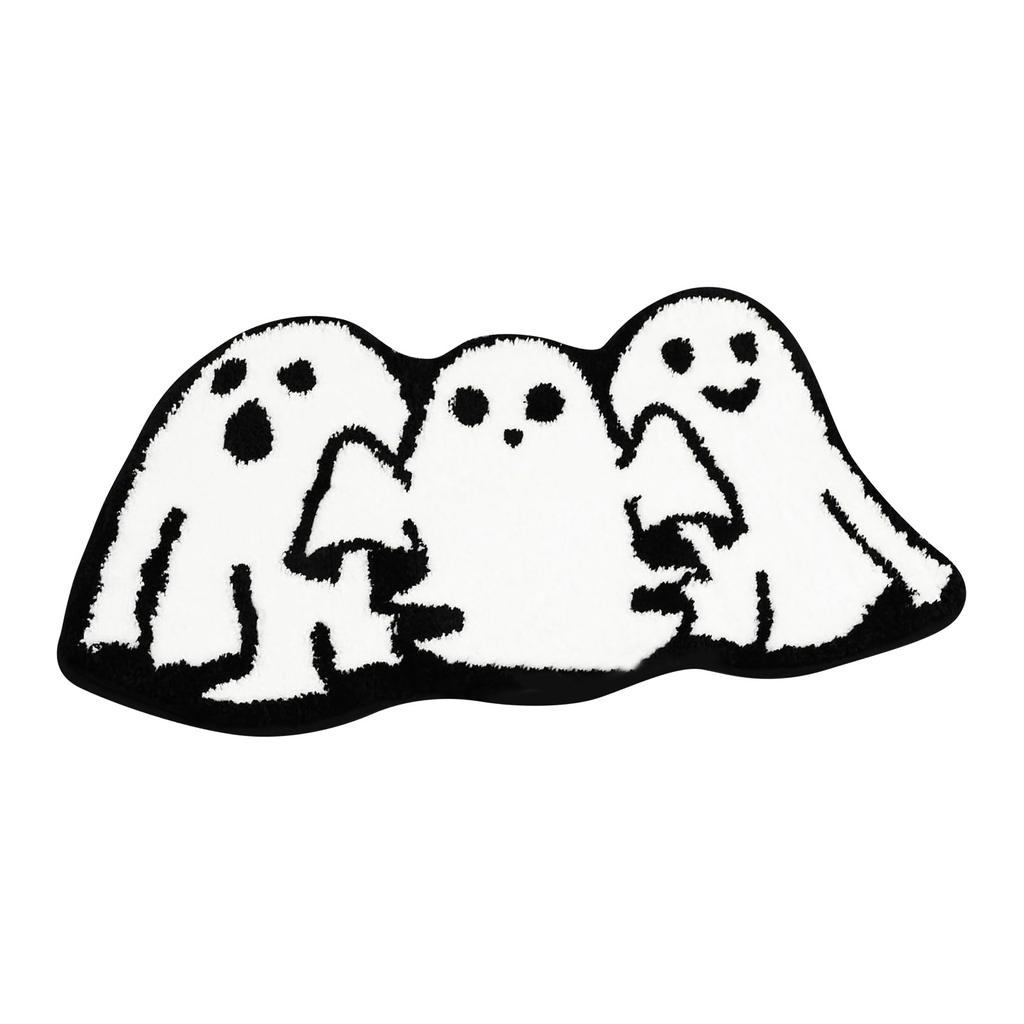 Хэллоуин Мультфильм Призрак и Гоблины Имитация Кашемира Ковер Главная Ванная Дверь Декоративные Коврики Противоскользящий Коврик Для Ног