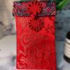 Year of the Horse Silk Brocade Red Envelopes with Hot Stamping Embroidery for Weddings and New Year
