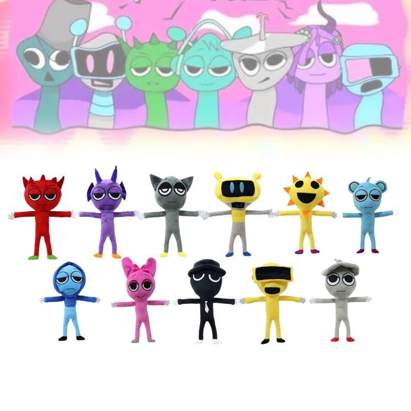 Plush Sprunki Toy Cartoon Gaming Peripherals Holiday Gift Dolls Children Boys