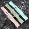 Для ремешка для часов бренда Omega Swatch Co Силиконовый Planet System Изогнутый силикон Для ремешка для часов Rolex Water Ghost 18 мм 19 мм 20 мм 21 мм 22 мм